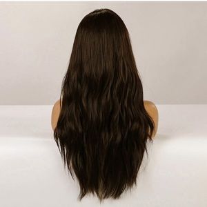 Long Wavy Dark Brown Wig